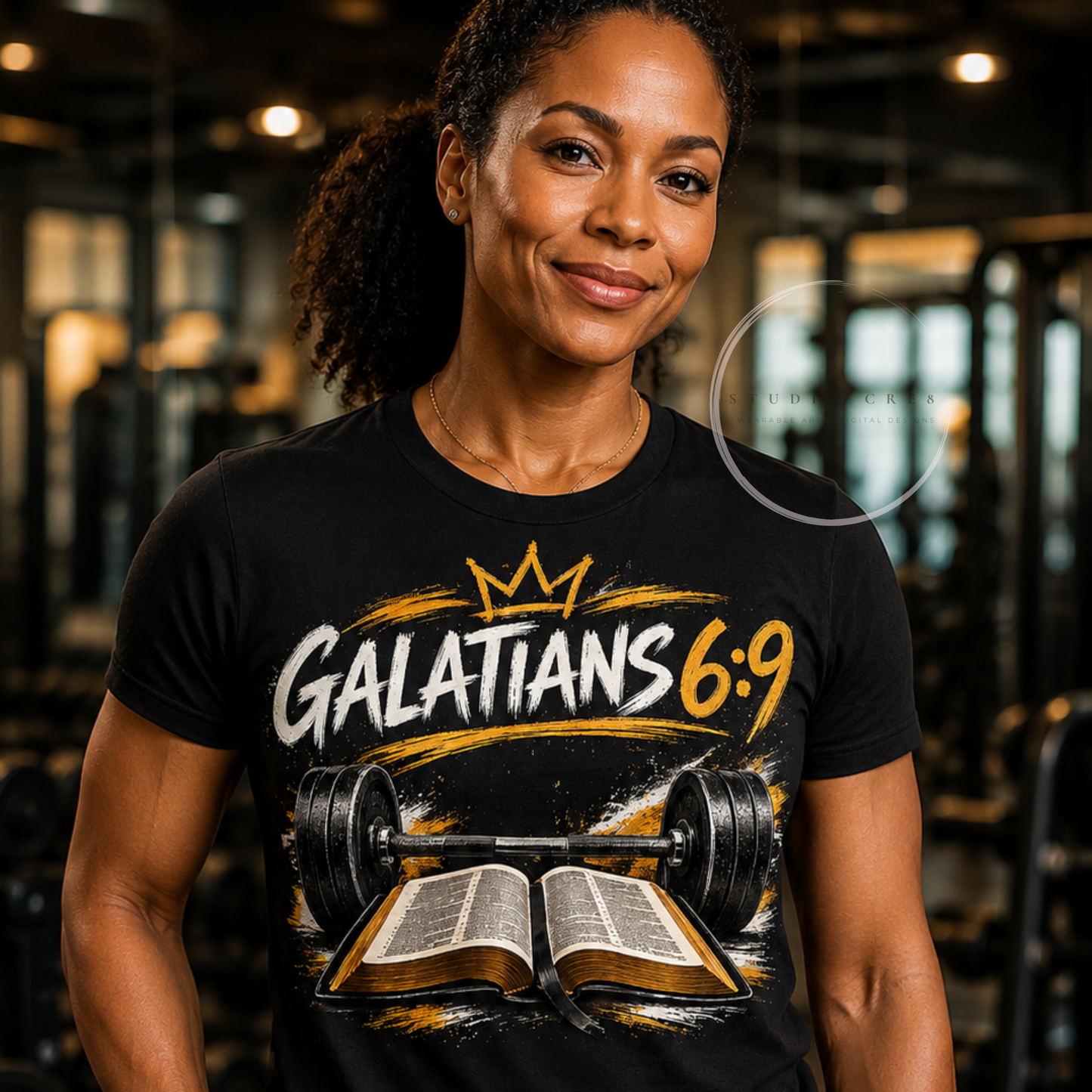 Galatians 6:9 Christian Gym T-Shirt | Faith & Fitness Graphic Tee