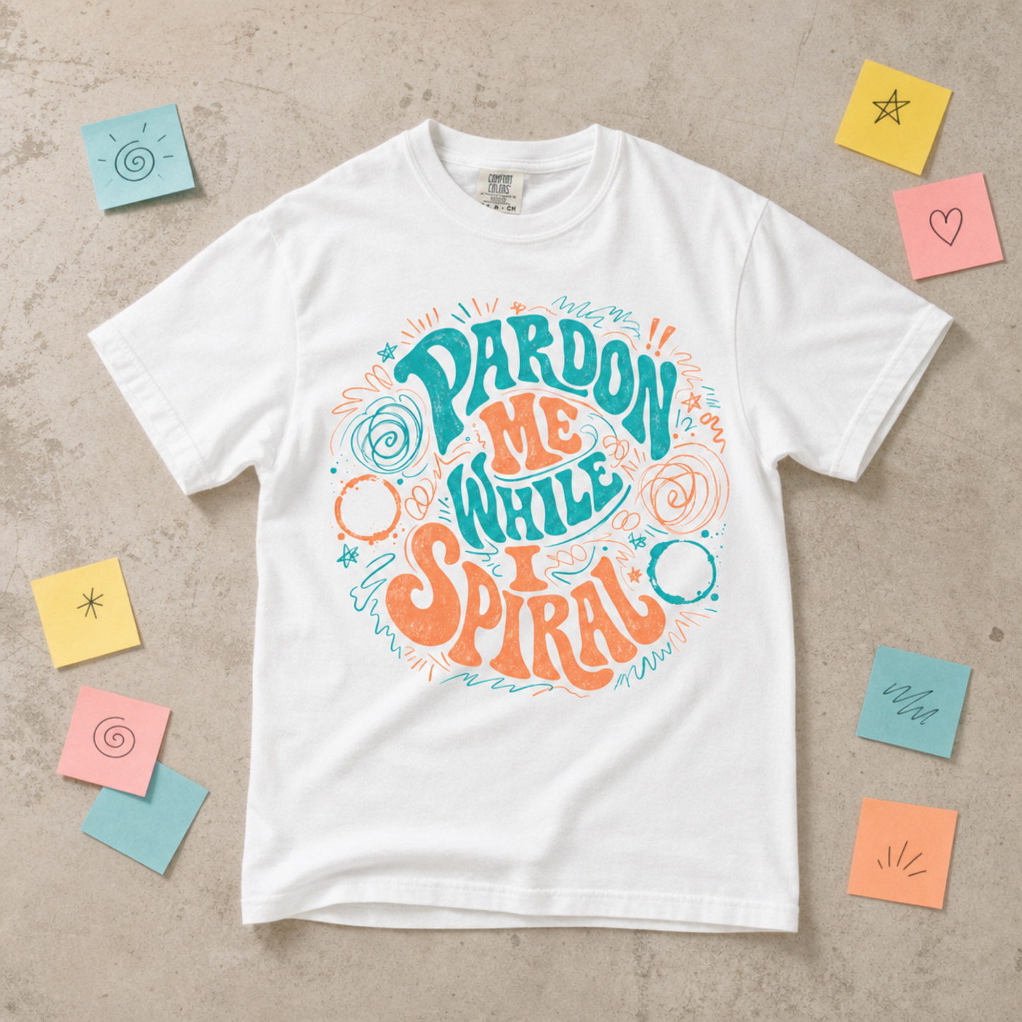 Pardon Me While I Spiral Graphic Tee