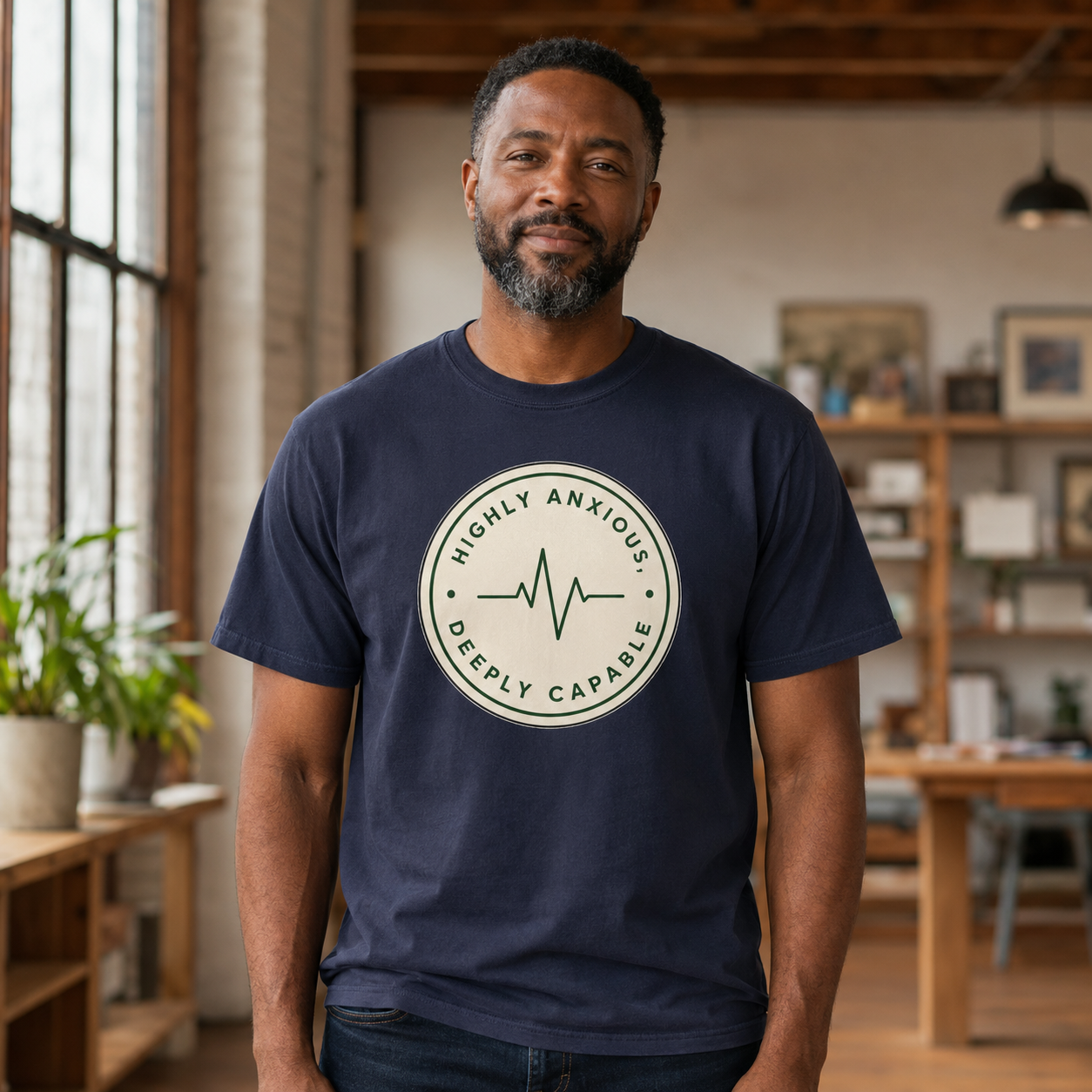 Highly Anxious, Deeply Capable T-Shirt — Mental Health Awareness Tee