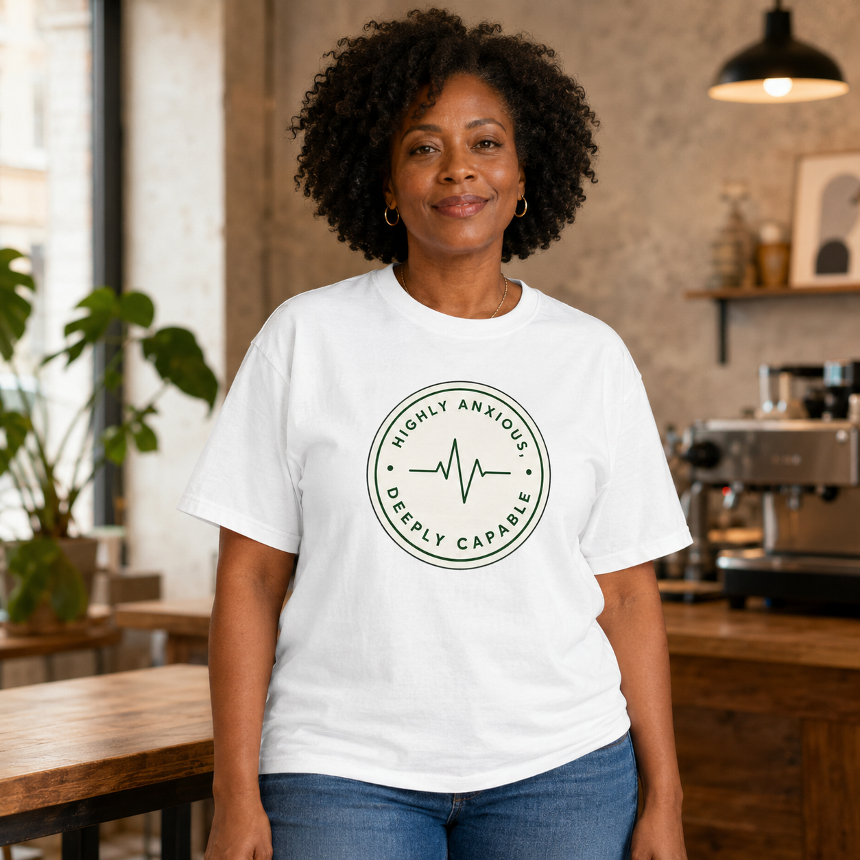 Highly Anxious, Deeply Capable T-Shirt — Mental Health Awareness Tee