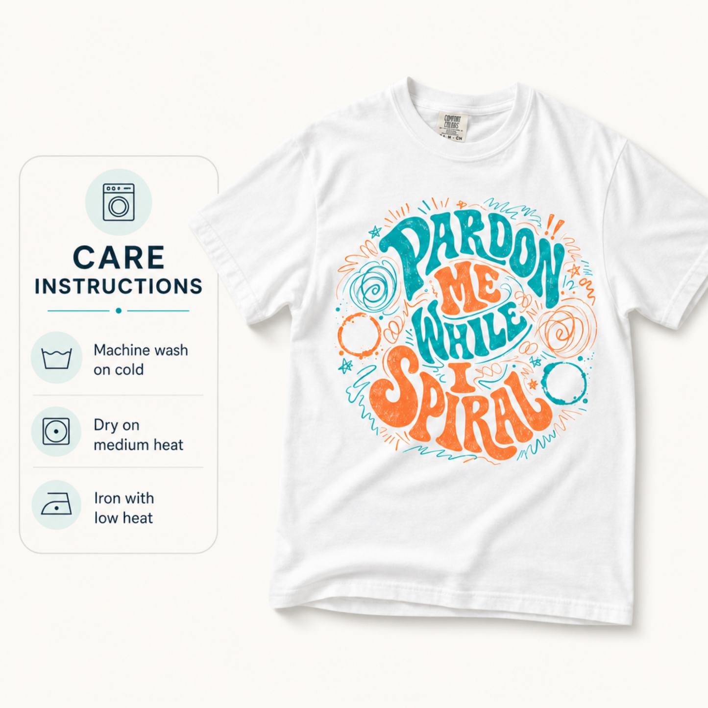 Pardon Me While I Spiral Graphic Tee