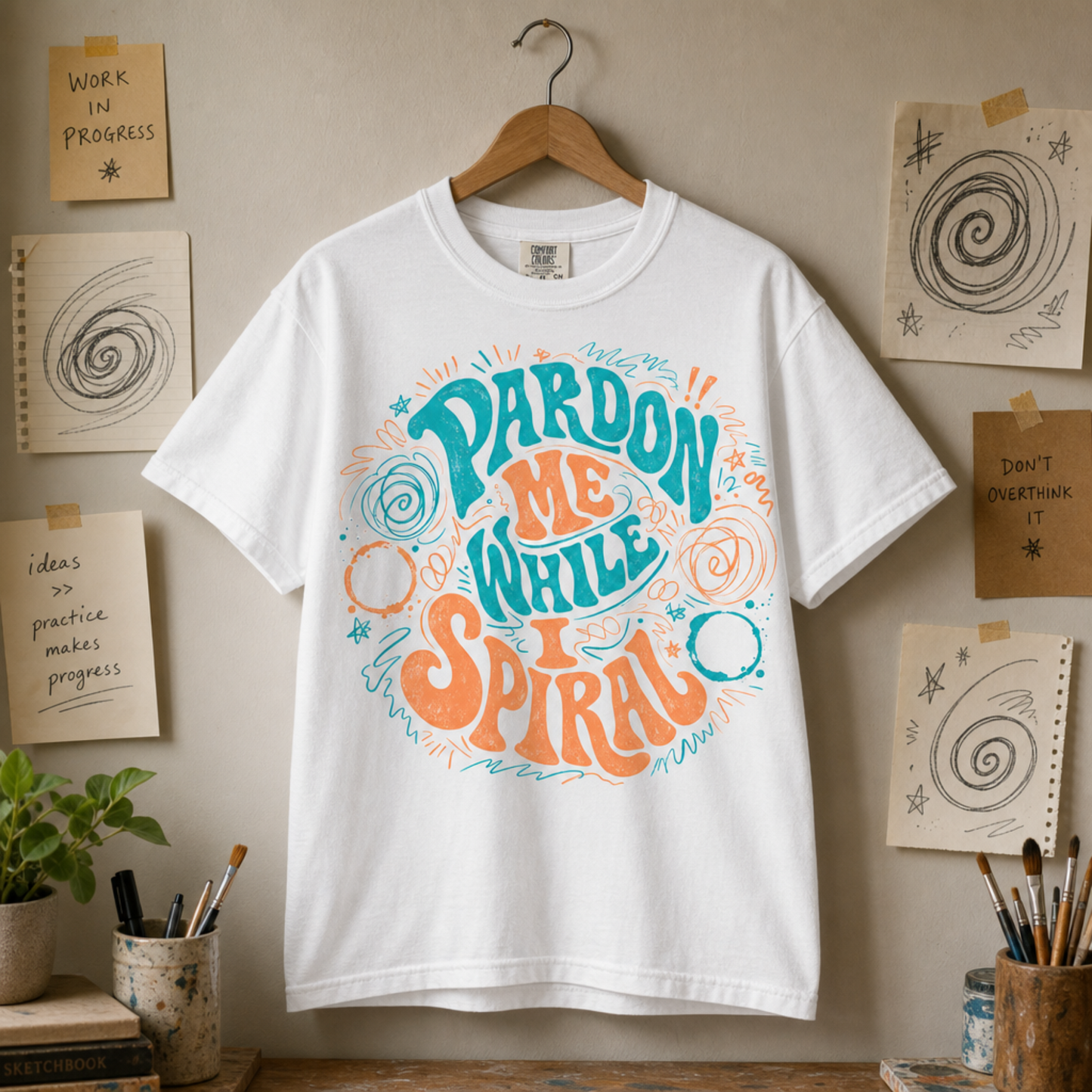 Pardon Me While I Spiral Graphic Tee