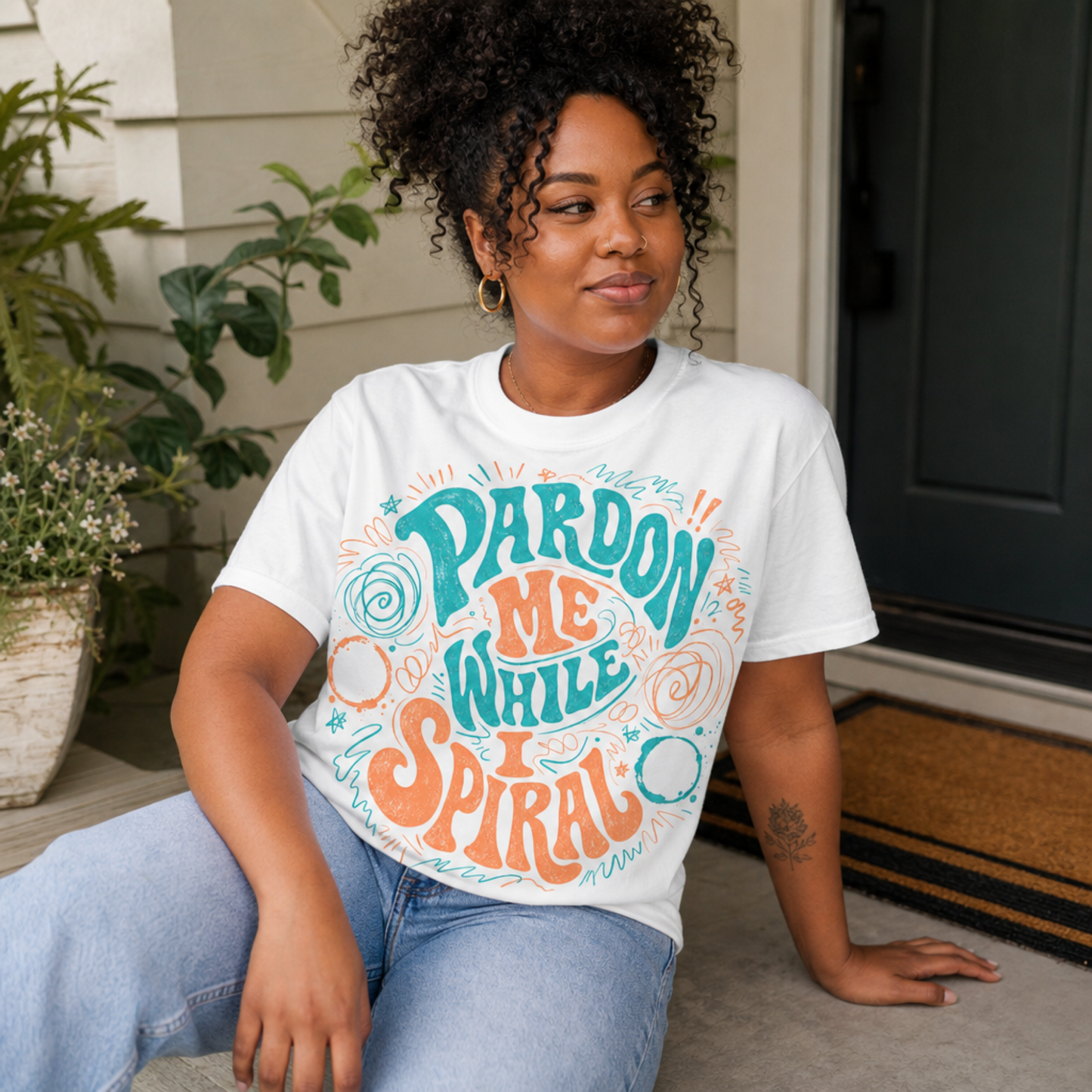 Pardon Me While I Spiral Graphic Tee