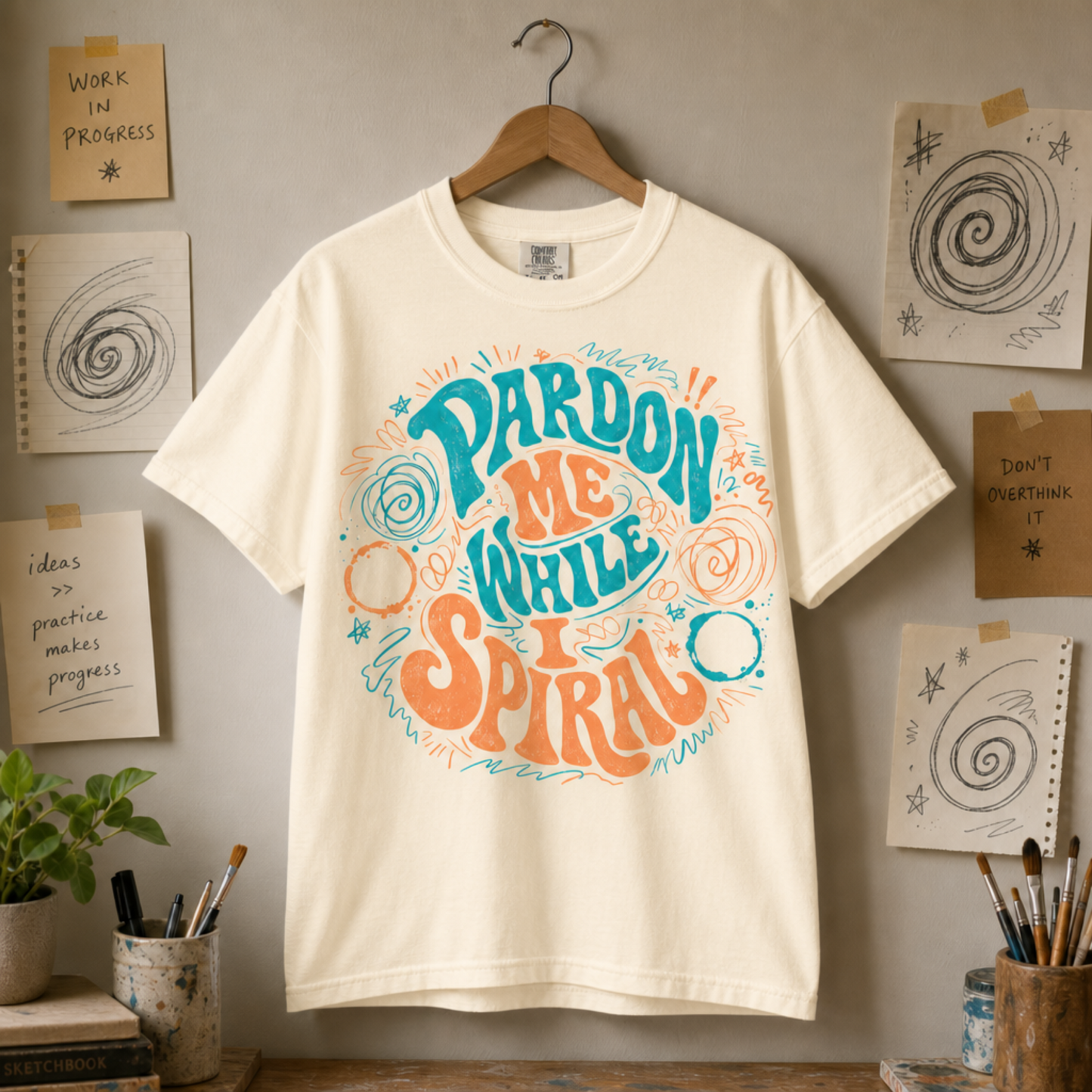 Pardon Me While I Spiral Graphic Tee