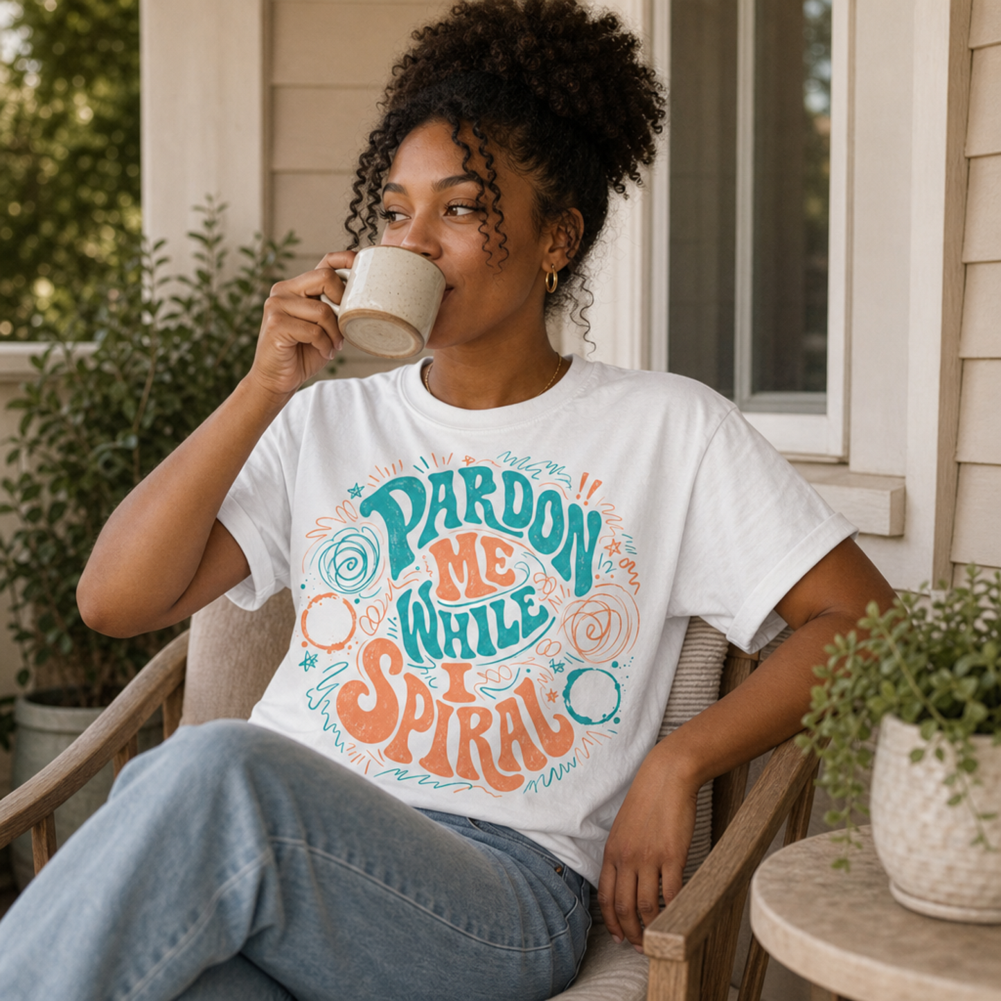 Pardon Me While I Spiral Graphic Tee