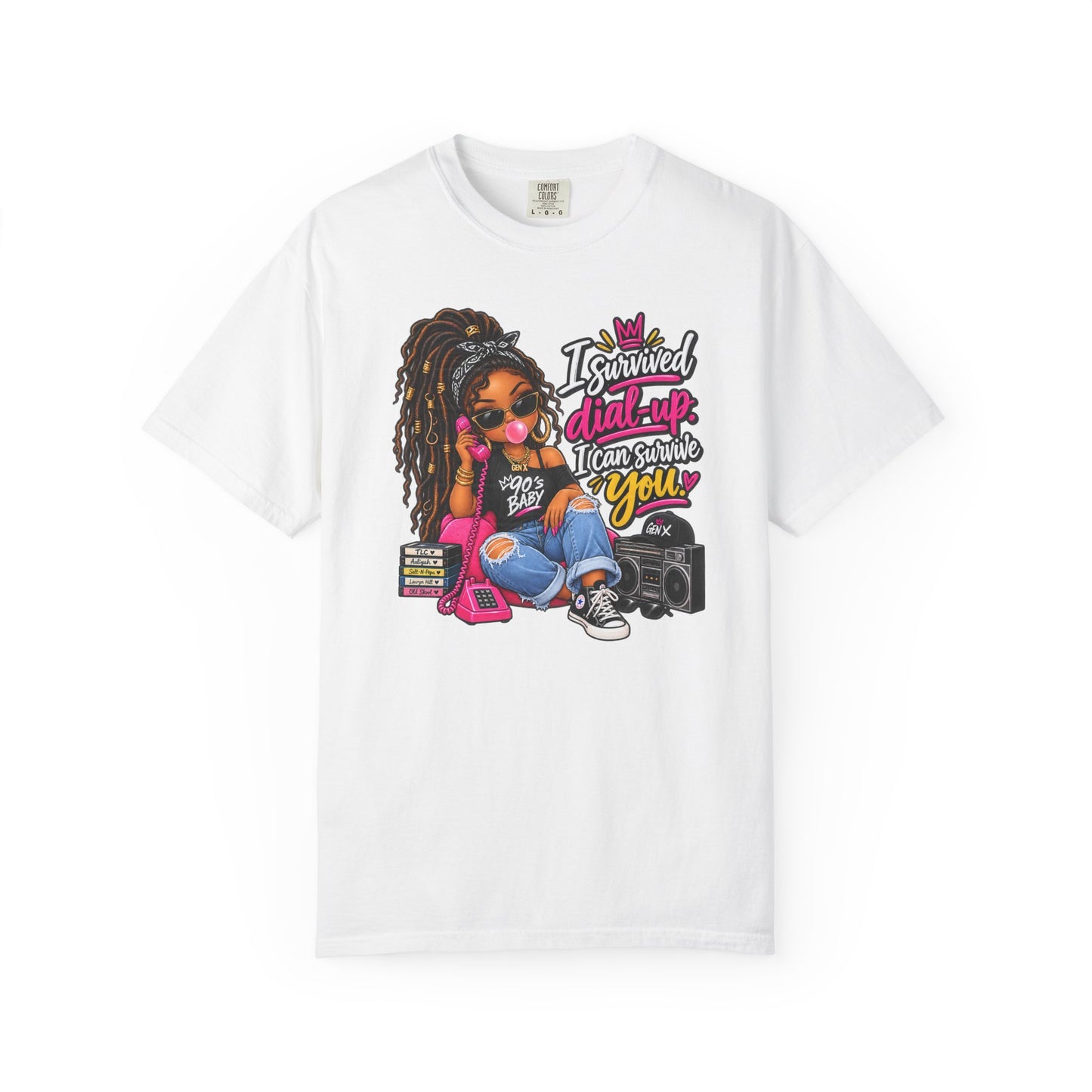 I Survived Dial-Up Gen X Graphic Tee