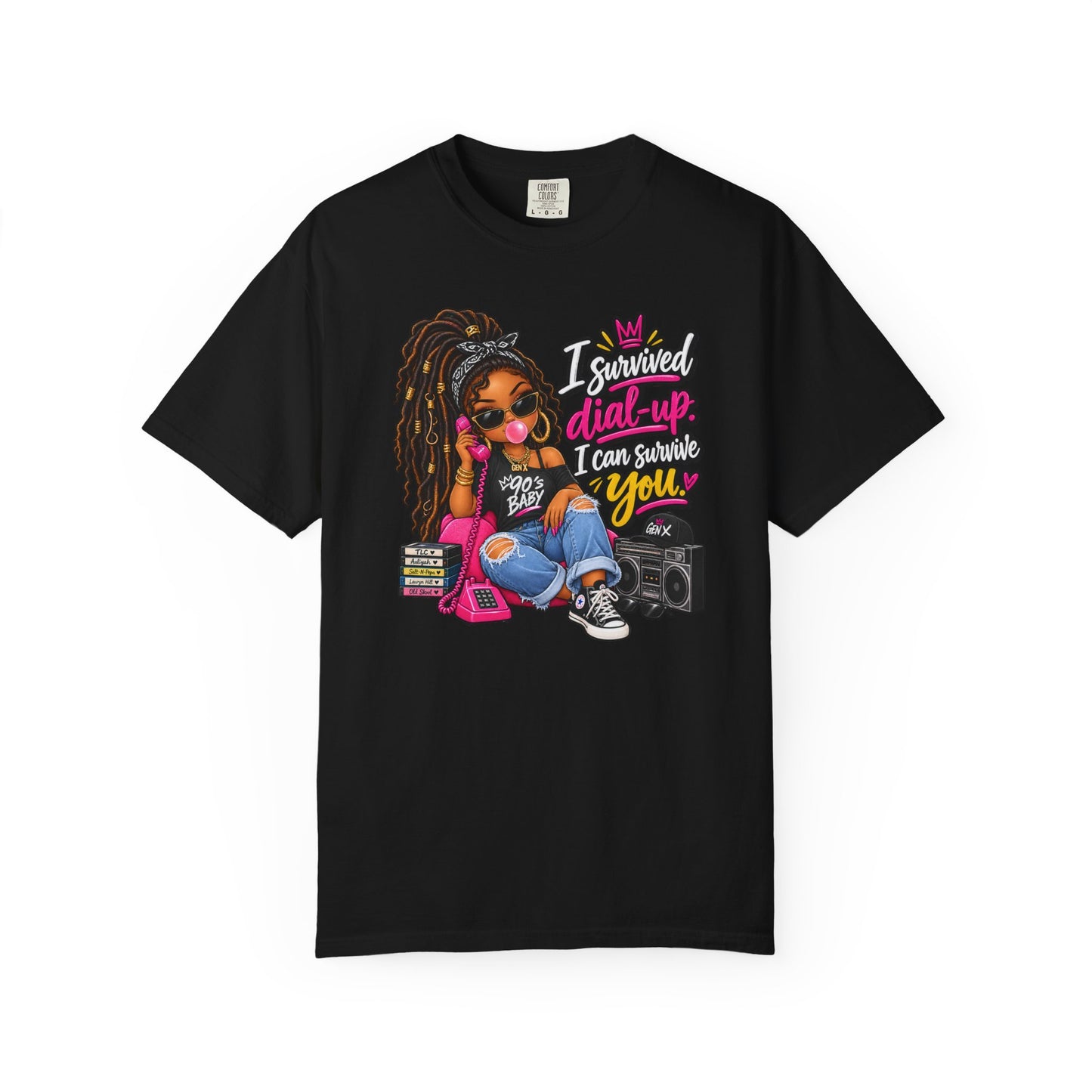 I Survived Dial-Up Gen X Graphic Tee