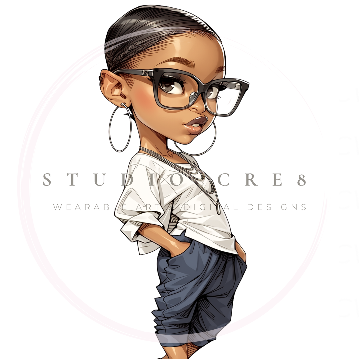 Glasses and Gloss | 18 Chic Academic Girl Clipart Bundle