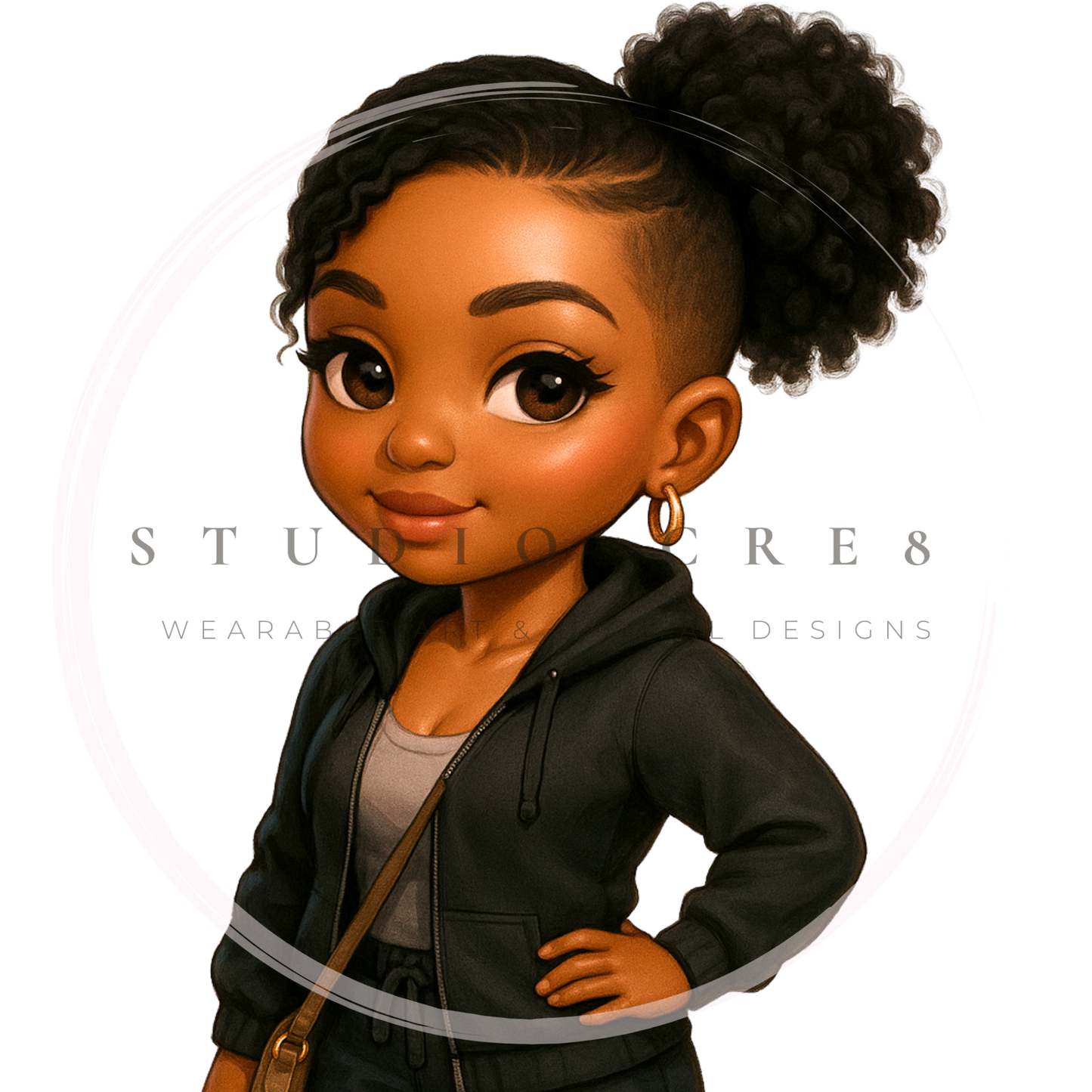 Soft-Chibi Afro-Caribbean Doll Collection + Prompt Guide (12 Images)
