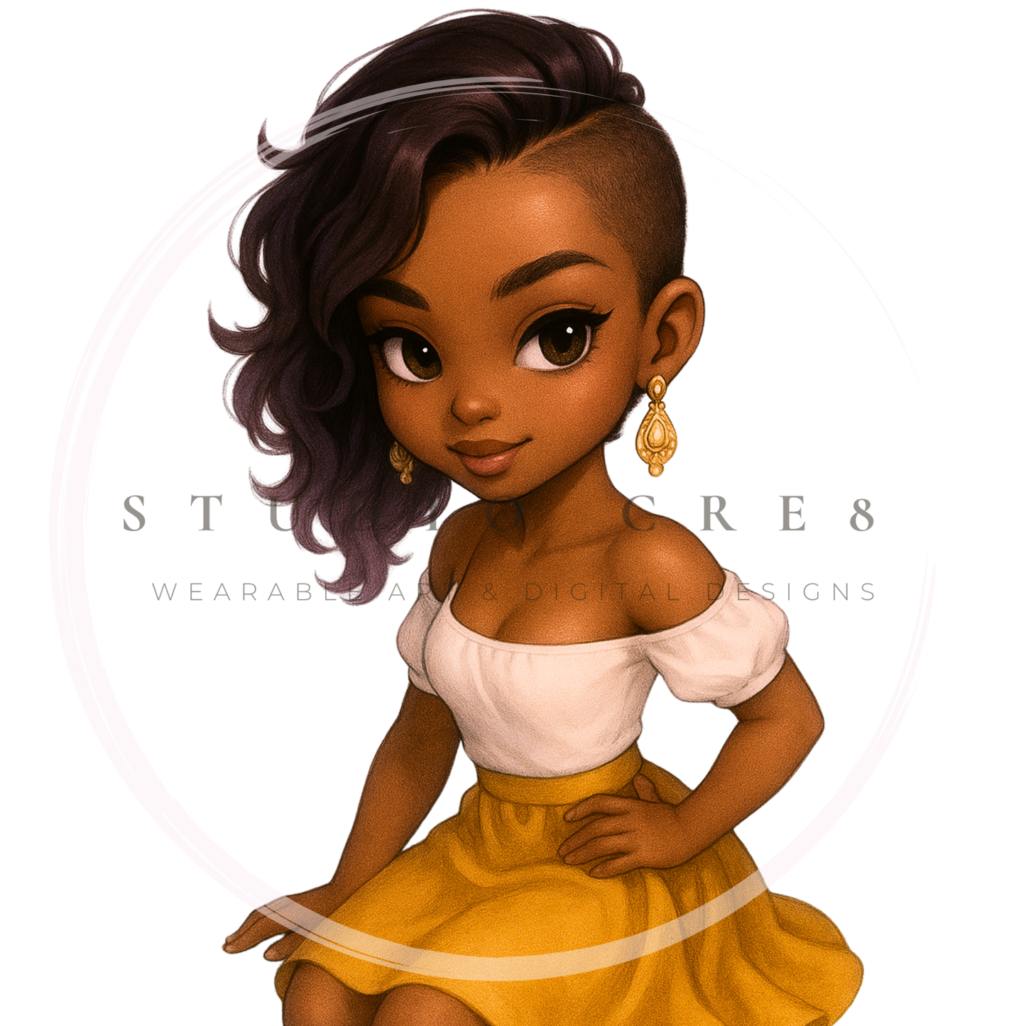 Soft-Chibi Afro-Caribbean Doll Collection + Prompt Guide (12 Images)