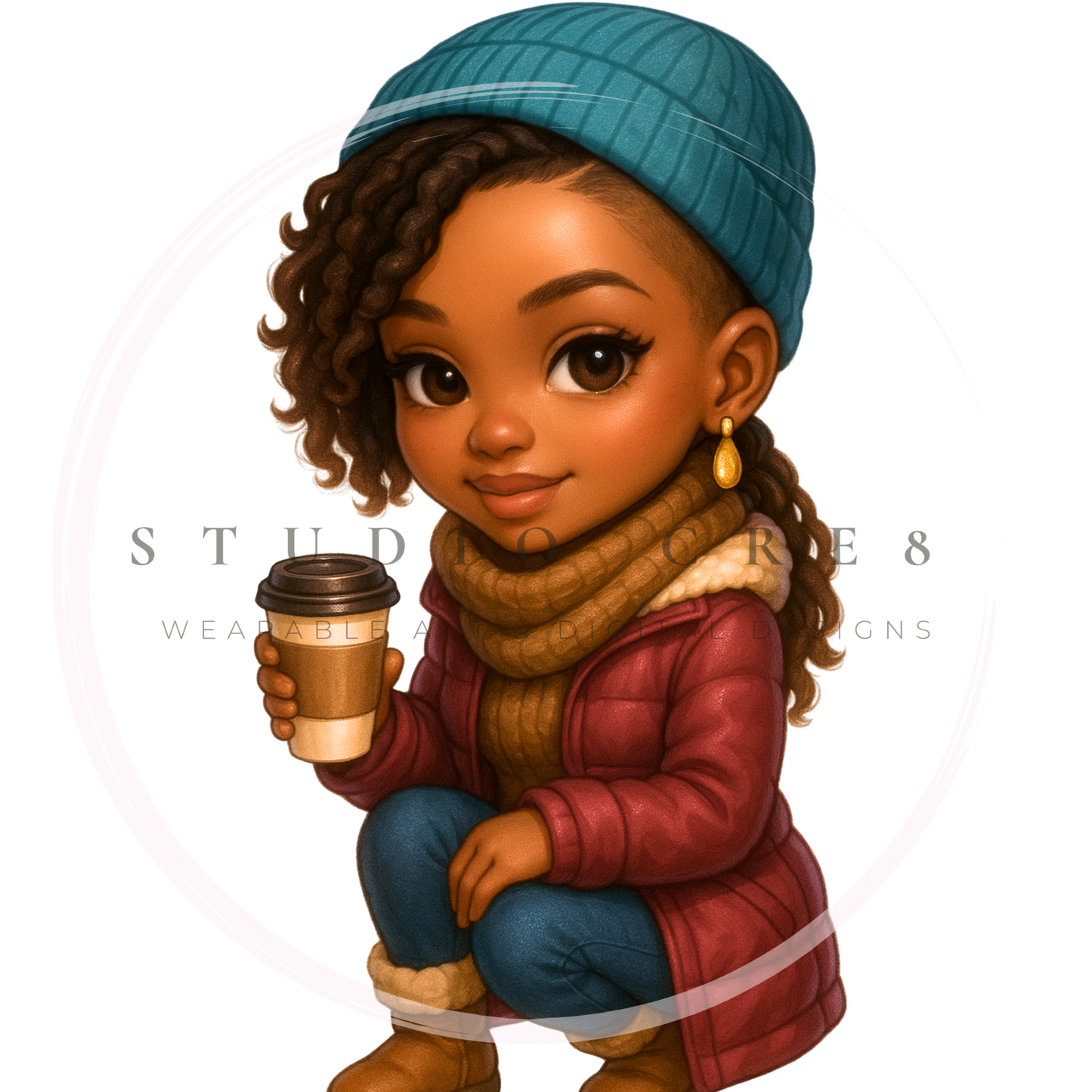 Soft-Chibi Afro-Caribbean Doll Collection + Prompt Guide (12 Images)
