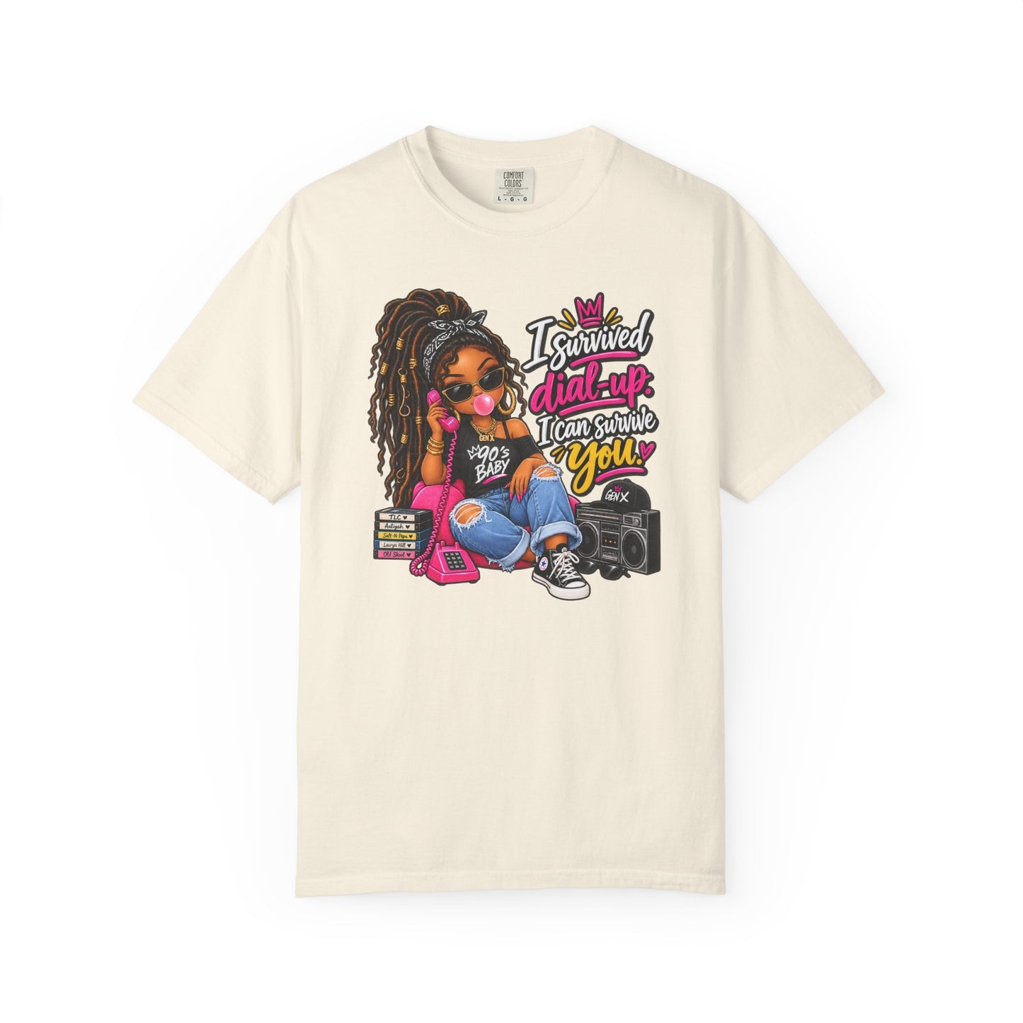 I Survived Dial-Up Gen X Graphic Tee