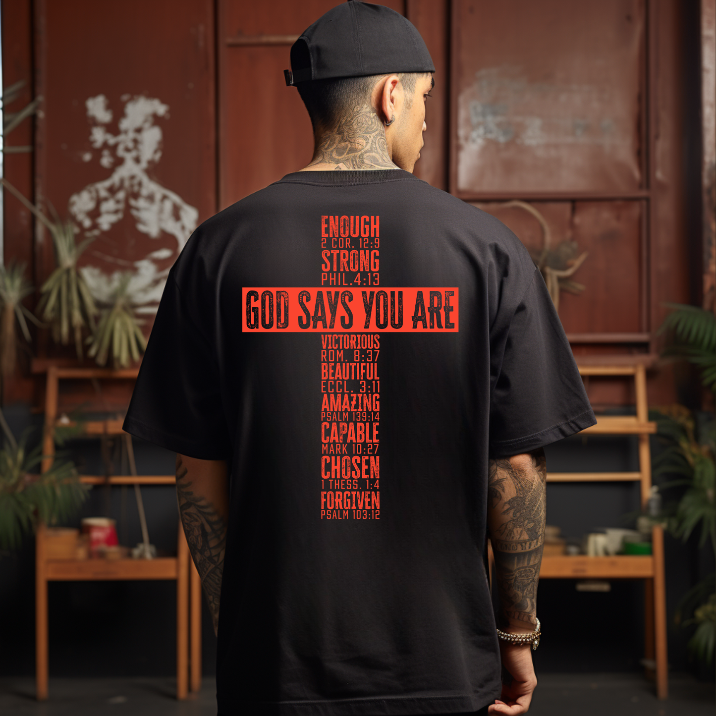 God Says You Are Christian Graphic T-Shirt - Faith-Based Apparel