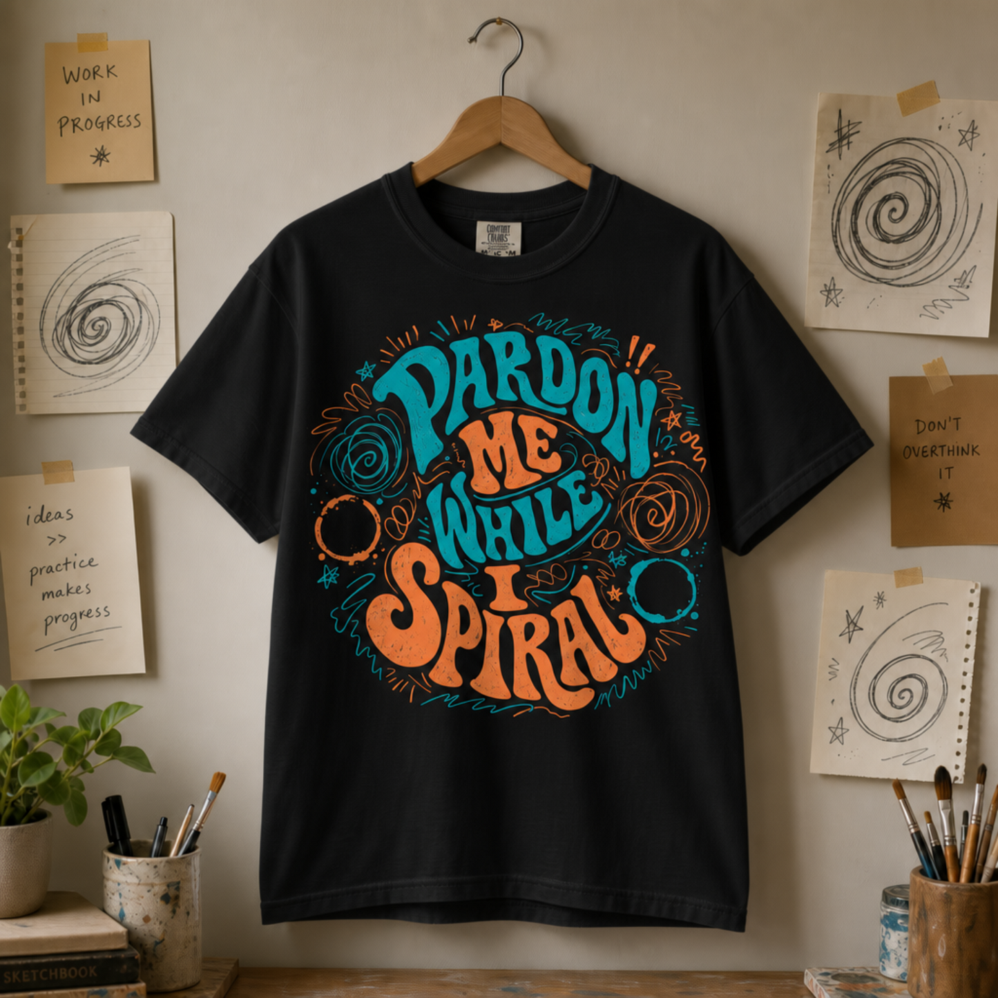 Pardon Me While I Spiral Graphic Tee